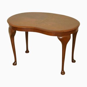 Art Deco Kidney-Shaped Hardwood Side Table