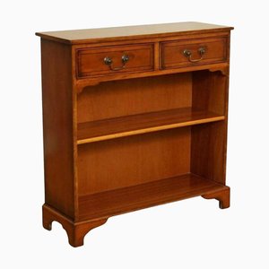 Vintage Dwarf Open Bookcase in Yew Wood from Bevan-Funnell