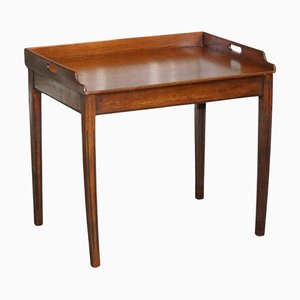 Victorian Butler's Serving Tray on Stand in Hardwood, 19th Century