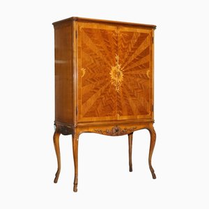 French Walnut Parquetry Bar Cabinet