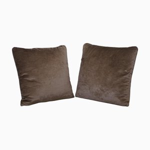 Cuscini Scatter vintage marroni, set di 2