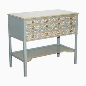 Eucalyptus Green & Gold Console Table Sideboard Strawberry Thief from William Morris