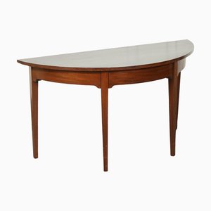 George III Demi Lune Hall Side End Table, 1800s