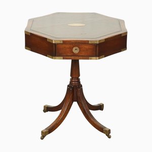 Revolving Military Campaign Regency Drum Side End Table from Bevan Funnell
