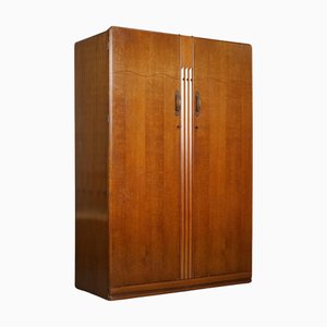 Zweitüriger Vintage Art Deco Kleiderschrank