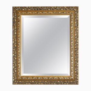 Vintage Petite Gold Ornate Bevelled Mirror