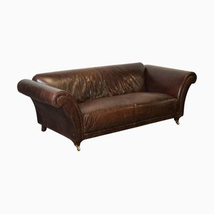 Fishpools Heritage Brown Leather Sofa