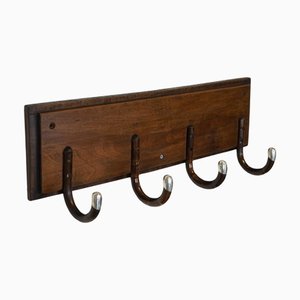 Vintage Art Deco Sterling Siilver Mounted Hat Coat Wall Rack, 1920