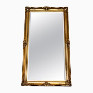 Espejo Regal de pared dorado con adornos de estilo francés grande