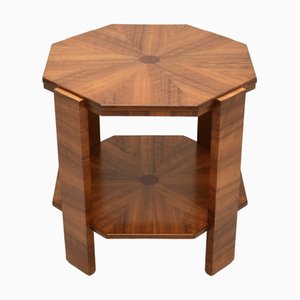 Art Deco Walnut Occasional Coffee Table, 1930s