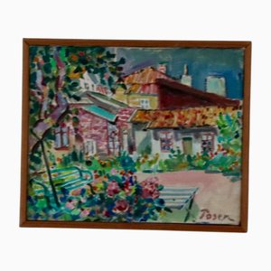 Martin Verner Poser, Vivid, años 70, pintura al óleo, enmarcado