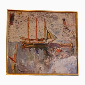 Folke Persson, A Painter's Dream, 1960s, Oil Painting, Framed