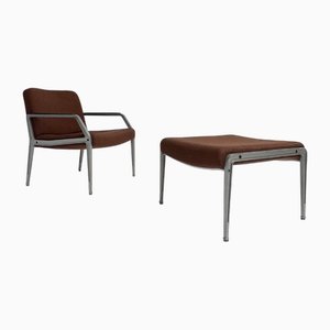 Ensemble de Fauteuil et Ottomane attribué à Gispen, 1960s