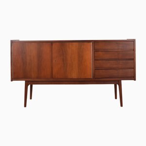 Aparador Mid-Century moderno de nogal de S. Albrecht, años 60