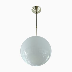 Vintage Bauhaus Hängelampe aus Glas, 1970er
