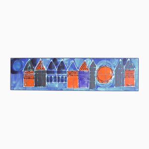 Italian Tiled Wall Relief by Juliette Belarti, 1960s