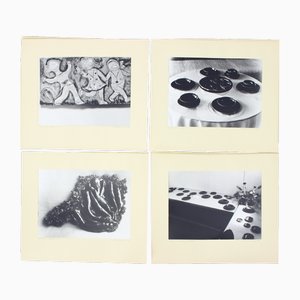 Ceramic Artwork by Ditta Abrhamova, Czechoslovakia, 1980s, Large Photographs, Set of 4