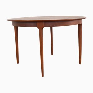 Mesa de comedor extensible danesa Mid-Century de teca, años 60