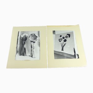 Keramik Kunstwerk von Ditta Abrhamova, Tschechoslowakei, 1980er, Große Fotografien, 2er Set