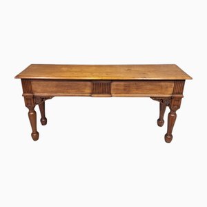 Mesa auxiliar europea antigua de roble, años 20