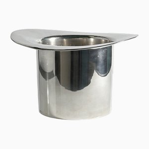 Silver-Plated Top Hat Champagne Bucket, 1980s
