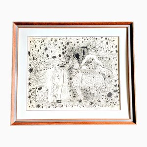 Pablo Picasso, L'Ecuyère (The Circus Rider), 1960, Lithograph, Framed