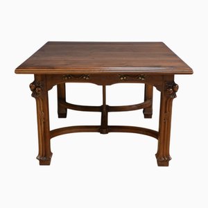 Table à Rallonge Art Nouveau en Noyer