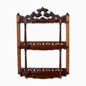Louis-Philippe Mahogany Wall Shelf