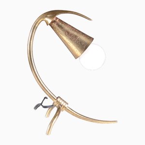Kleine Tischlampe aus Messing, 1950er