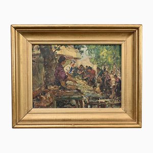 Laurens, Der Markt, Anfang 20. Jh., Öl auf Leinwand, Gerahmt