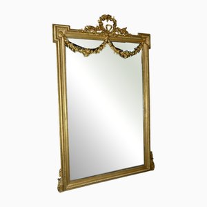 Louis XVI Style Golden Wood Mirror