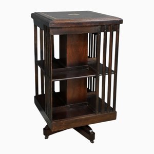 English Mahogany Revolving Bookcase