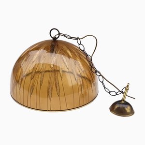 Acrylic Glass Wheat Ears Suspension Lamp, 1970s