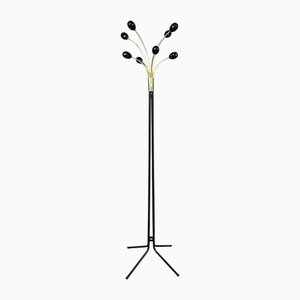 Vintage Italian Coat Rack in Lacquered Metal, 1960