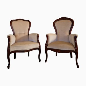 Antique French Upholstered Armchair
