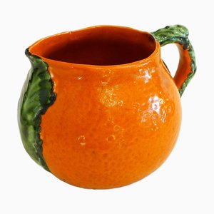 Large Orange Slip Earthenware Pitcher, 1960s