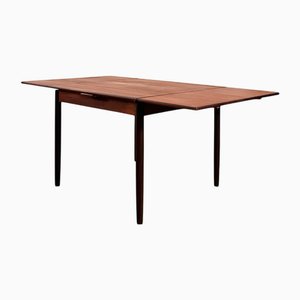 Mesa de comedor extensible de teca, Dinamarca, años 60