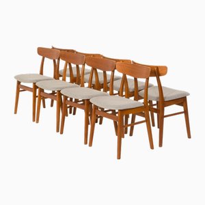 Dänische Vintage Teak Stühle von Farstrup Møbler, 1960er, 8er Set