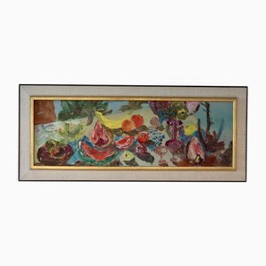 Hugo Palmquist, Natura morta, anni '60, dipinto ad olio, con cornice