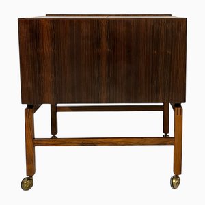 Vintage Danish Rosewood Bar Trolley by Erling Torvits