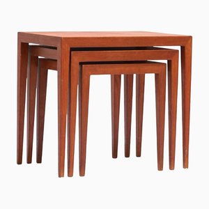 Mid-Century Danish Nesting Tables by Severin Hansen for Haslev Møbelsnedkeri, 1960s, Set of 3