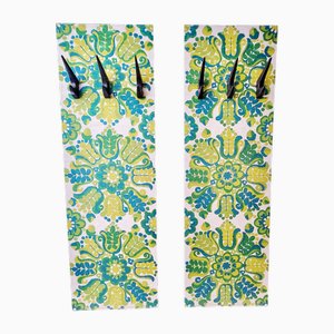 Mid-Century Wardrobe Panels with Hooks from Werkstätte Hagenauer, 1960s, Set of 2