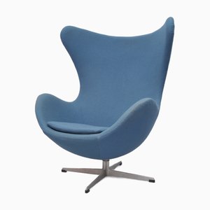 Egg Chair in Petrol Upholstery by Arne Jacobsen for Fritz Hansen