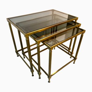 Nesting Side Tables attributed to Maison Jansen for Maison Jansen, 1950s, Set of 3