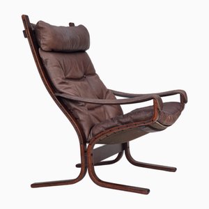 Norwegian Lounge Chair Model Siesta with Armrests by Ingmar Relling for Westnofa, 1970s