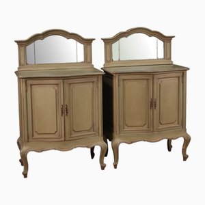 20th Century Italian Sideboards with Mirror, 1950s, Set of 2
