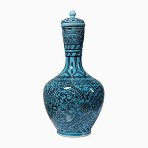 Vintage Glazed Pottery Iznik in Turquoise