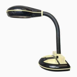 Lampe de Bureau Organisateur en Plastique Noir par Kyoji Tanaka pour Rabbit Tanaka, Japon, 1980s