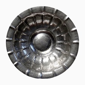 Large Hammered Silver-Plated Bowl from Olri, Italy, 1950s