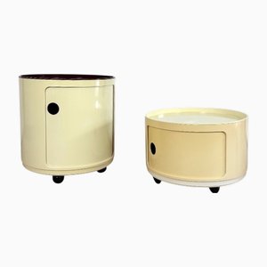 Vintage Duo Servierwagen von Anna Castelli für Kartell, 1960er, 2er Set